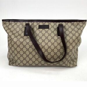Authentic Gucci Supreme Brown GG Shoulder Tote As Is